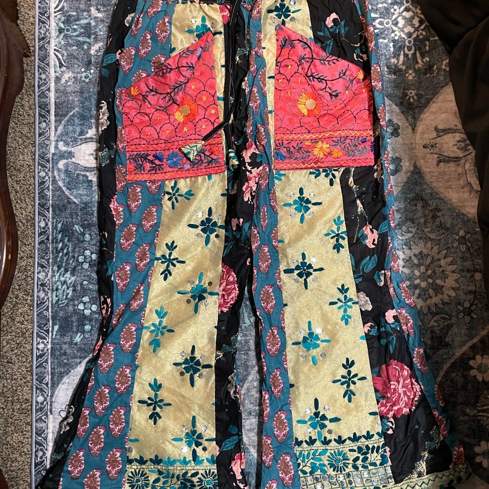 Colorful Patchwork bohemian pants